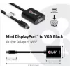 CLUB3D MiniDisplayPort™ VGA-le Must aktiivne adapter I/E