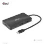 CLUB3D USB Gen2 USB-C to Dual DisplayPort 4k60Hz 7-in-1 HUB