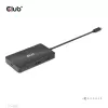 CLUB3D USB Gen2 USB-C to Dual DisplayPort 4k60Hz 7-in-1 HUB