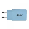 CLUB3D 2-Pack USB C Charger 30 Watt Whit, Indoor, AC, Blue