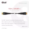 CLUB3D CAC-1394 ülikiire AOC-kaabel 4K120Hz/8K60Hz ühesuunaline M/M 100m