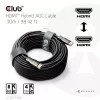 CLUB3D HDMI™ hübriidne AOC-kaabel 8K60Hz/4K120Hz 30 m / 98,42 jalga, 30 m, HDMI tüüp A (standard), HDMI tüüp A (standard), 48 Gbit/s, must