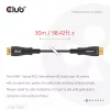 CLUB3D HDMI™ hübriidne AOC-kaabel 8K60Hz/4K120Hz 30 m / 98,42 jalga, 30 m, HDMI tüüp A (standard), HDMI tüüp A (standard), 48 Gbit/s, must