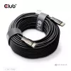 CLUB3D HDMI™ hübriidne AOC-kaabel 8K60Hz/4K120Hz 30 m / 98,42 jalga, 30 m, HDMI tüüp A (standard), HDMI tüüp A (standard), 48 Gbit/s, must