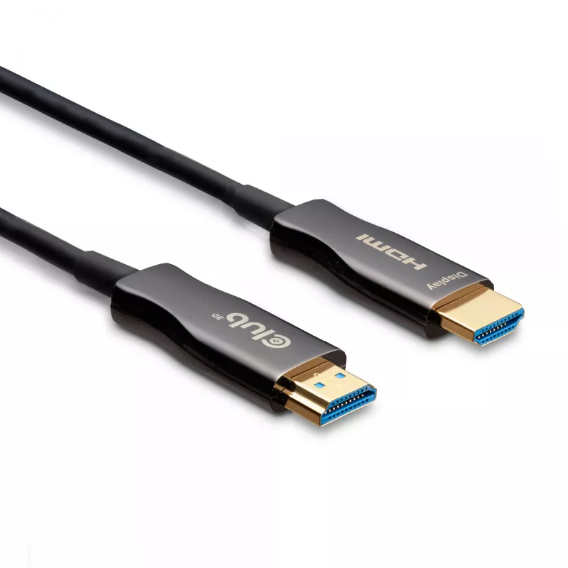 CLUB3D HDMI™ hübriidne AOC-kaabel 8K60Hz/4K120Hz 30 m / 98,42 jalga, 30 m, HDMI tüüp A (standard), HDMI tüüp A (standard), 48 Gbit/s, must