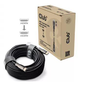 Club 3D HDMI hübriidne AOC-kaabel 8K60Hz / 4K120Hz 50 m, HDMI Type A isane-isane