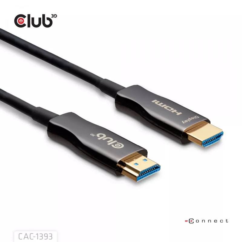 Club 3D HDMI hübriidne AOC-kaabel 8K60Hz / 4K120Hz 50 m, HDMI Type A isane-isane