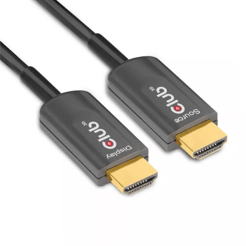 CLUB3D ülikiire HDMI™-sertifitseeritud AOC-kaabel 4K120Hz/8K60Hz ühesuunaline M/M 15m/49.21ft