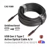CLUB3D USB Gen 2 Type C aktiivne optiline kaabel A/V ühesuunaline M/M 20 m