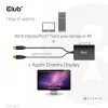 CLUB3D Mini DisplayPort to Dual Link DVI, HDCP OFF version Apple Cinema Display'de jaoks Aktiivneadapter