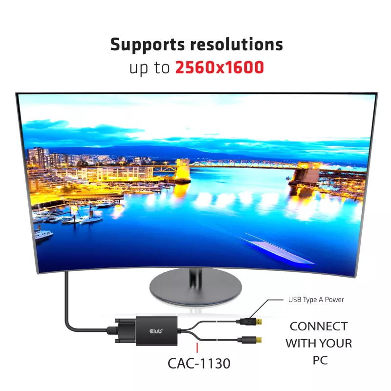Aktiivadapter MiniDisplayPort 1.2a Dual Link DVI-D CLUB3D CAC-1130