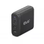 CLUB3D reisilaadija 100W GaN-tehnoloogiaga, nelja pordiga USB Type-A (2x) ja -C (2x), Power Delivery (PD) 3.0 tugi