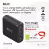 CLUB3D reisilaadija 100W GaN-tehnoloogiaga, nelja pordiga USB Type-A (2x) ja -C (2x), Power Delivery (PD) 3.0 tugi