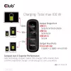 CLUB3D reisilaadija 100W GaN-tehnoloogiaga, nelja pordiga USB Type-A (2x) ja -C (2x), Power Delivery (PD) 3.0 tugi