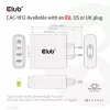 CLUB3D reisilaadija 100W GaN-tehnoloogiaga, nelja pordiga USB Type-A (2x) ja -C (2x), Power Delivery (PD) 3.0 tugi