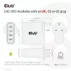 CLUB3D reisilaadija 100W GaN-tehnoloogiaga, nelja pordiga USB Type-A (2x) ja -C (2x), Power Delivery (PD) 3.0 tugi