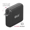 CLUB3D reisilaadija 100W GaN-tehnoloogiaga, nelja pordiga USB Type-A (2x) ja -C (2x), Power Delivery (PD) 3.0 tugi