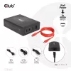 CLUB3D Travel Charger 132W GAN tehnoloogiaga, nelja pordiga USB Type-A ja -C, toega Power Delivery(PD) 3.0