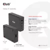 CLUB3D Travel Charger 132W GAN tehnoloogiaga, nelja pordiga USB Type-A ja -C, toega Power Delivery(PD) 3.0