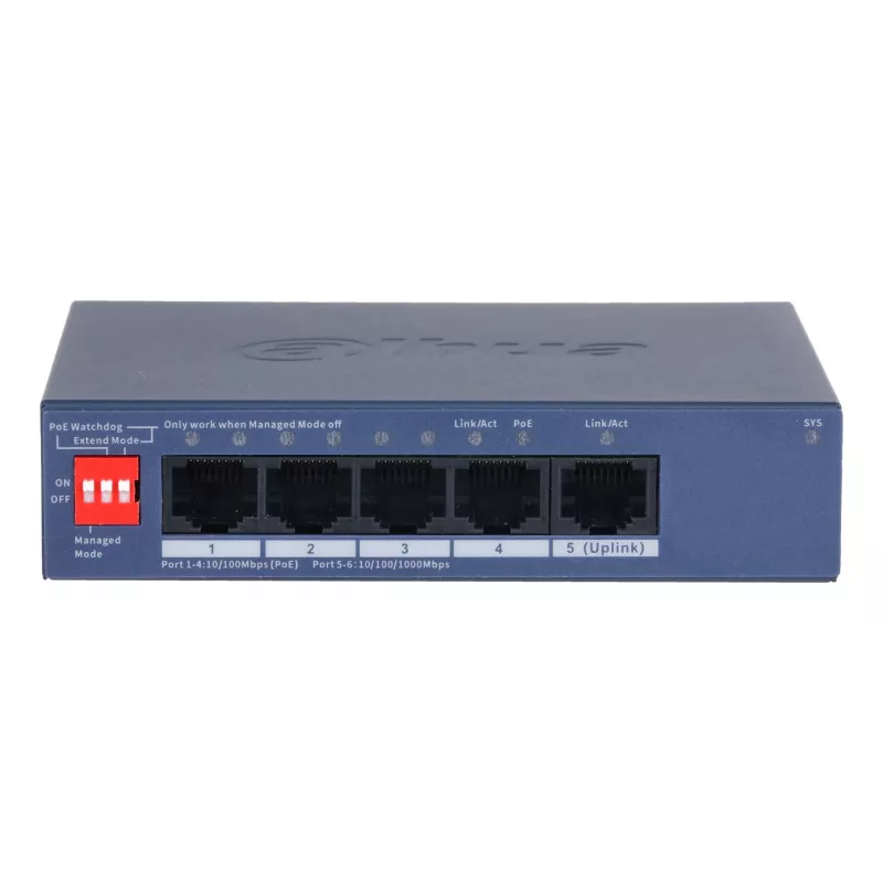 Dahua Technology CS4005-4ET1GT-36 võrgulülitus Hallatav L2 Gigabit Ethernet (10/100/1000) Power over Ethernet (PoE) Sinine
