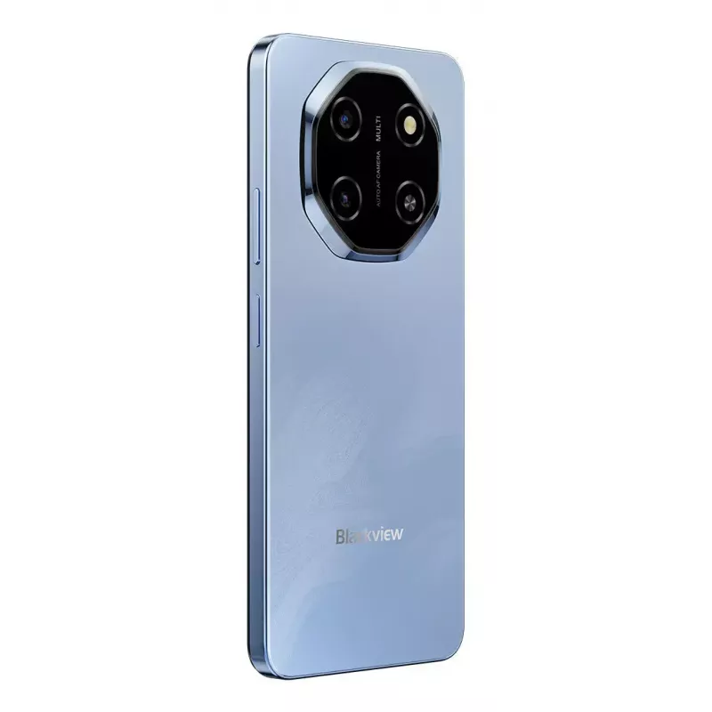 Nutitelefon BLACKVIEW SHARK 6 — 6,88 tolli (17,5 cm), Unisoc T8100 2 GHz, 4 GB muutmälu, 128 GB, 16 MP topeltkaamera taga, 5000 mAh, Android 15, hübriid-Dual-SIM, sinine