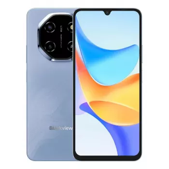 Nutitelefon BLACKVIEW SHARK 6 — 6,88 tolli (17,5 cm), Unisoc T8100 2 GHz, 4 GB muutmälu, 128 GB, 16 MP topeltkaamera taga, 5000 mAh, Android 15, hübriid-Dual-SIM, sinine