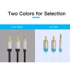Audio kaabel Vention 3.5mm TRRS (male) to 2×RCA (male), 2 m, Must