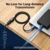 Vention USB 2.0 A-pistik A emasele pikenduskaabel 2M must PVC