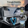 Autoventiiliaatori telefoni hoidik Vention KCTB0 — passiivne automaatkinnitusega hoidik 4.7–7.2-tollistele telefonidele, must, ABS/TPU, 117.6×73×84.3 mm