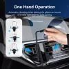 Autoventiiliaatori telefoni hoidik Vention KCTB0 — passiivne automaatkinnitusega hoidik 4.7–7.2-tollistele telefonidele, must, ABS/TPU, 117.6×73×84.3 mm
