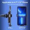 Autoventiiliaatori telefoni hoidik Vention KCTB0 — passiivne automaatkinnitusega hoidik 4.7–7.2-tollistele telefonidele, must, ABS/TPU, 117.6×73×84.3 mm