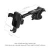 Autotelefoni kinnitus Vention KCOB0 — automaatselt kinnituv iminapp, klambrikinnitus nutitelefonidele, must, laius 73 mm, kõrgus 117,6 mm