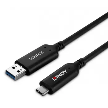Lindy 25m USB 3.2 Gen 1 Type A to C fiiberoptiline hübriidkaabel