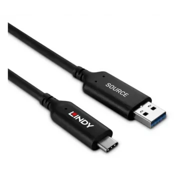 Lindy 25m USB 3.2 Gen 1 Type A to C fiiberoptiline hübriidkaabel