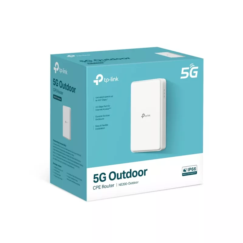 TP-Link 5G välistingimustes kasutatav ruuter sisseehitatud 5G-modemiga 5G traadita ruuter 2,5 Gigabit Ethernet valge