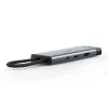 USB USB-C jaotur TP-Link UH7021C — HDMI, USB 3.2 Gen1, USB 2.0, SD/microSD, 5000 Mbit/s, Alumiinium Must