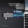 USB USB-C jaotur TP-Link UH7021C — HDMI, USB 3.2 Gen1, USB 2.0, SD/microSD, 5000 Mbit/s, Alumiinium Must