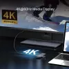USB USB-C jaotur TP-Link UH7021C — HDMI, USB 3.2 Gen1, USB 2.0, SD/microSD, 5000 Mbit/s, Alumiinium Must