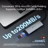 USB USB-C jaotur TP-Link UH7021C — HDMI, USB 3.2 Gen1, USB 2.0, SD/microSD, 5000 Mbit/s, Alumiinium Must