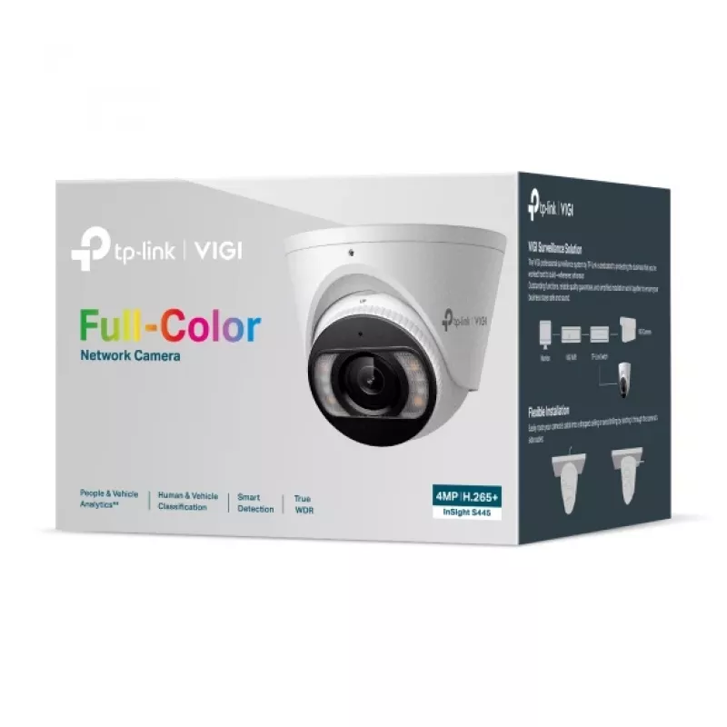 TP-Link InSight S445 Turret IP turvakaamera Sise- ja välikasutuseks 2688 x 1520 pikslit Lagi/seinale