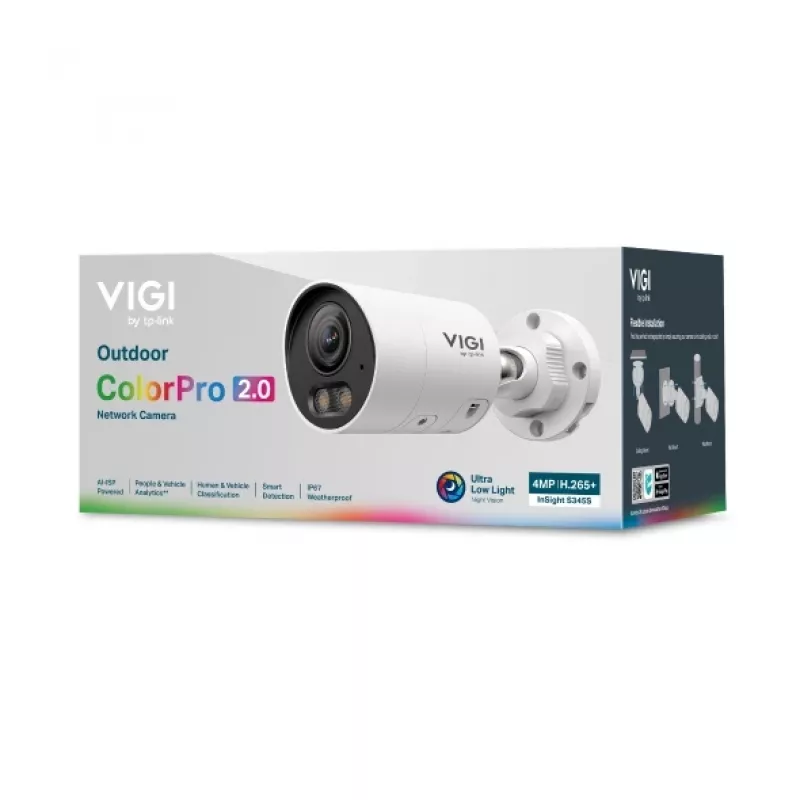 TP-Link InSight S345S Bullet IP turvakaamera Välitingimustesse 2688 x 1520 pikslit Lagi/Sein/Post