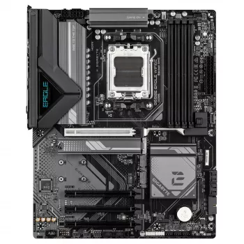 GIGABYTE B650E EAGLE WIFI6E emaplaat - AMD Ryzen 9000 seeria protsessoritele, 8+2+2 faasi VRM, kuni 8200MHz DDR5 (OC), 1xPCIe 5.0 + 2xPCIe 4.0 M.2, 2.5GbE LAN, WIFI 6E, USB 3.2 Gen 2