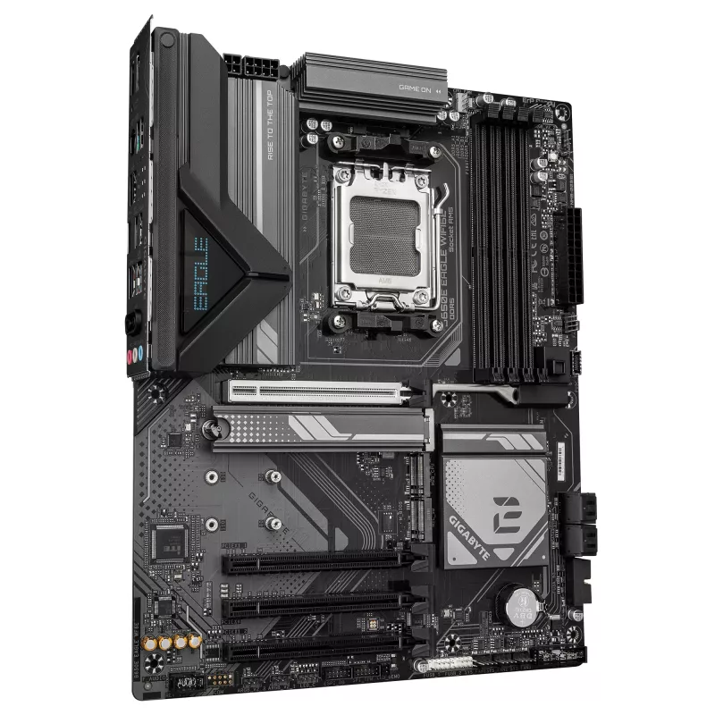 GIGABYTE B650E EAGLE WIFI6E emaplaat - AMD Ryzen 9000 seeria protsessoritele, 8+2+2 faasi VRM, kuni 8200MHz DDR5 (OC), 1xPCIe 5.0 + 2xPCIe 4.0 M.2, 2.5GbE LAN, WIFI 6E, USB 3.2 Gen 2