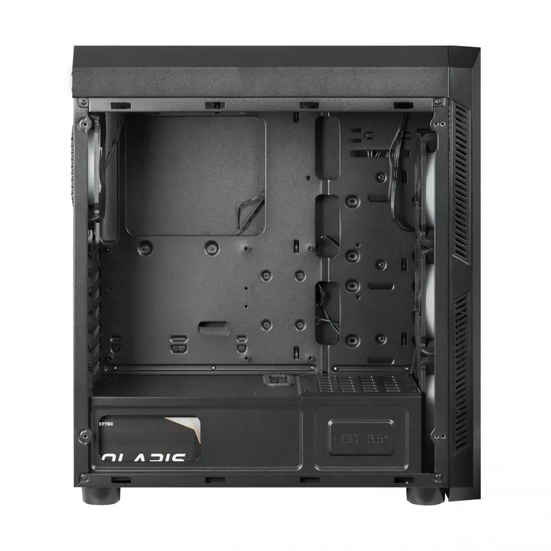PC korpus CHIEFTEC Scorpion 3 GL-03B-OP — Torn ATX/Micro-ATX/Mini-ITX, karastatud klaas, 3×120 mm eesmised ventilaatorid
