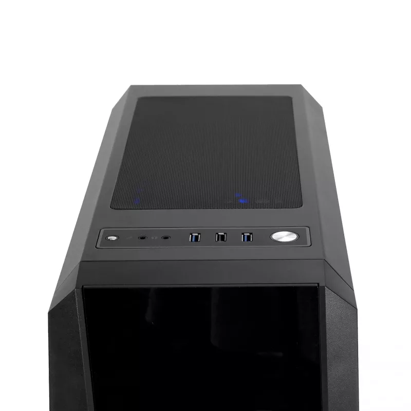 PC korpus CHIEFTEC Scorpion 3 GL-03B-OP — Torn ATX/Micro-ATX/Mini-ITX, karastatud klaas, 3×120 mm eesmised ventilaatorid