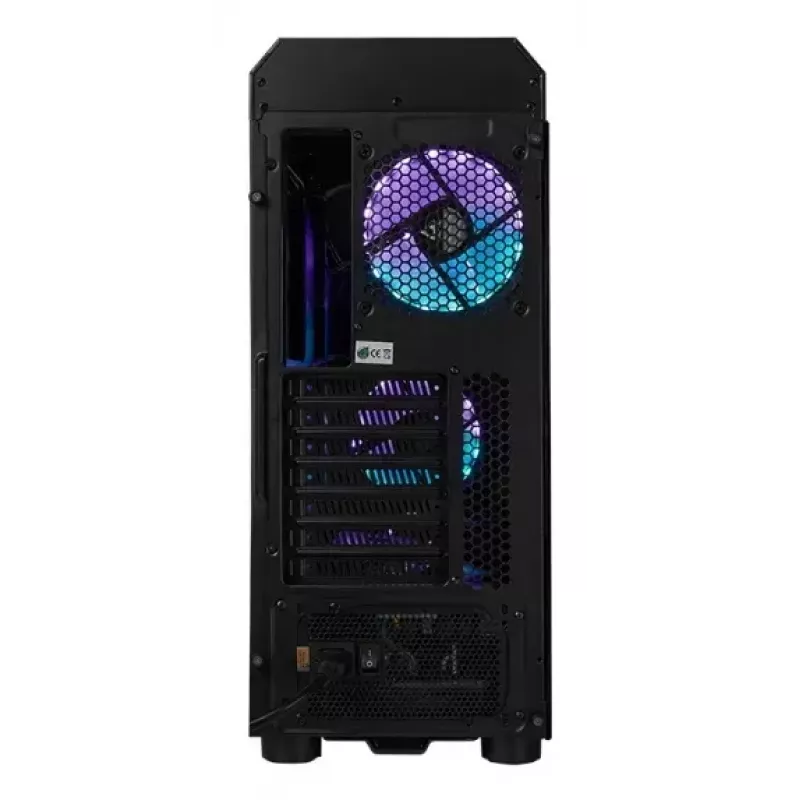 PC Midi Tower korpus CHIEFTEC SCORPION 3 GL-03B-UC-OP — must, karastatud klaas, ATX/Micro-ATX, 3x120mm ees + 1x120mm taga ventilaatorid