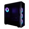 PC Midi Tower korpus CHIEFTEC SCORPION 3 GL-03B-UC-OP — must, karastatud klaas, ATX/Micro-ATX, 3x120mm ees + 1x120mm taga ventilaatorid
