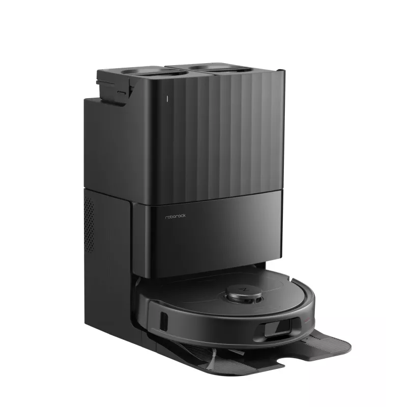 Roborock tolmuimeja Q Revo L — ümmargune robot koos tolmukotiga, 0,33 L tolmumahutavus, 2,7 L alus, 180 min tööaeg, 5200 mAh, must