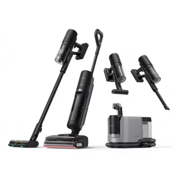 Dreame H15 Mix 2-in-1 stick vacuum Aku Kuiv&märg Kotita 400 W Must 5 Ah