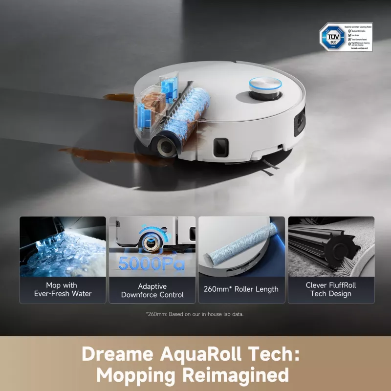 Robottolmuimeja Dreame Aqua10 Ultra Roller Complete valge